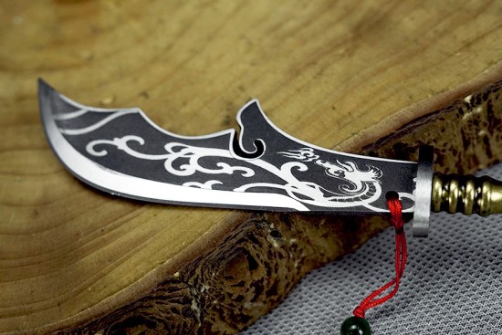 Tea knife and tea set Bronze Microcele series eighteen blade staff knife and staff blade