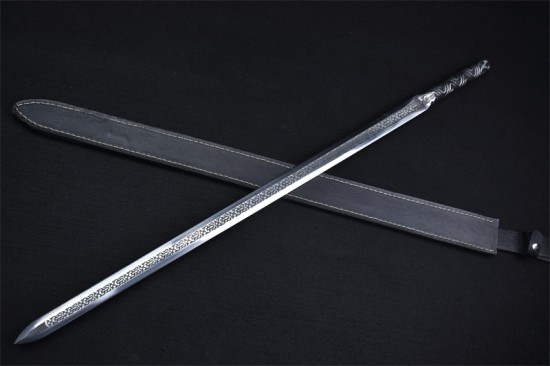 Longquan City Sword Handmade Forging Integrated Six Sides Tang Sword Television Han Sword Cold Weapon Long Sword Craft