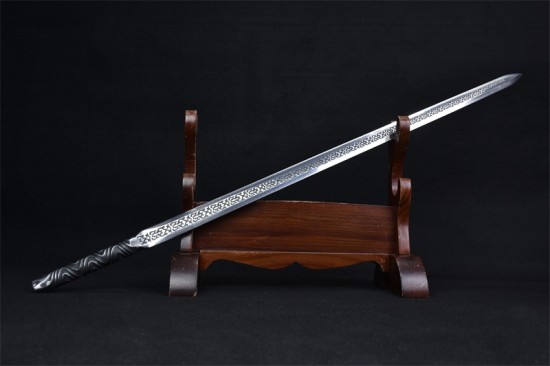Longquan City Sword Handmade Forging Integrated Six Sides Tang Sword Television Han Sword Cold Weapon Long Sword Craft