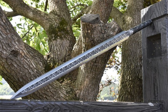 Longquan City Sword Handmade Forging Integrated Six Sides Tang Sword Television Han Sword Cold Weapon Long Sword Craft
