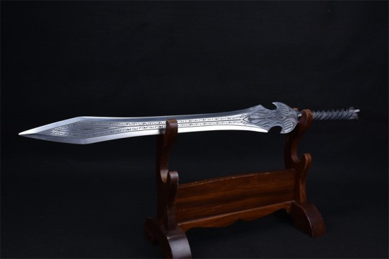Longquan sword handmade forging integrated stainless steel sword film television Han sword body anti -body collectible blade crafts