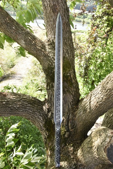 Longquan City Sword Handmade Forging Integrated Six Sides Tang Sword Television Han Sword Cold Weapon Long Sword Craft