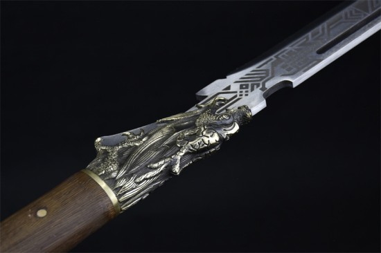Longquan City Sword Handmade Forging Together Sword Film and Television Long Sword Defense Cold Weapon Tang Sword Crafts
