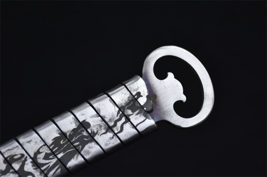 Longquan City Sword Handmade Forging Tongshi Tang Sword Head Stainless Steel Sword Sword Film Cold Weapon
