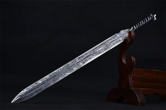 Longquan City Sword Handmade Forging Together Bottom Sword Film Television Han Sword Defense Cold Weapon Long Sword Craft