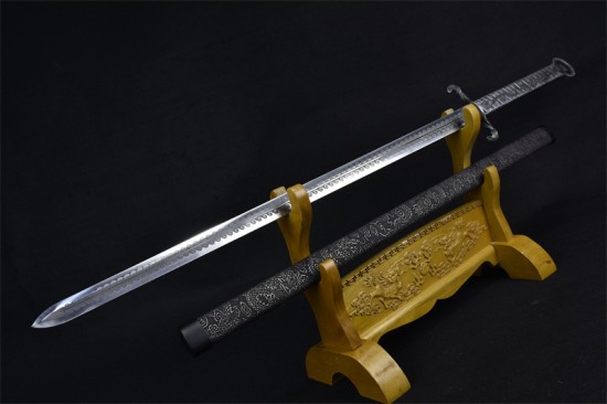 Longquan City Sword Handmade Forging Tongshi Tang Sword Head Stainless Steel Sword Sword Film Cold Weapon