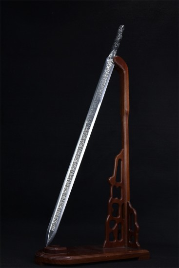 Longquan City Sword Handmade Forging Integrated Six Sides Tang Sword Television Han Sword Cold Weapon Long Sword Craft