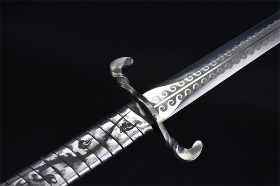 Longquan City Sword Handmade Forging Tongshi Tang Sword Head Stainless Steel Sword Sword Film Cold Weapon