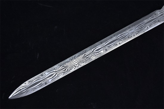 Longquan City Sword Handmade Forging Together Bottom Sword Film Television Han Sword Defense Cold Weapon Long Sword Craft