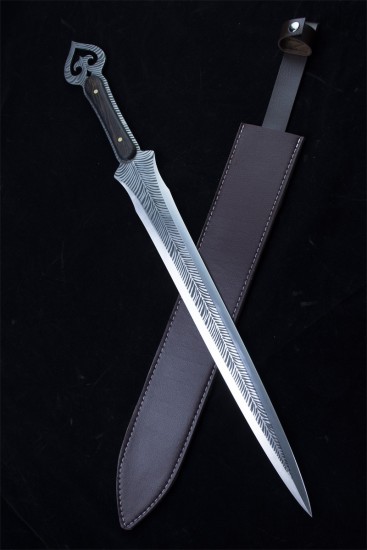 Longquan sword handmade forging modern integrated Han sword body collectible blade film and television sword collection process