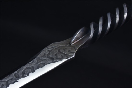 Longquan City Sword Handmade Forging Together Short Sword Film Television Han Sword Defense Cold Weapon Sword Craft