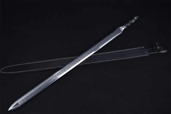 Longquan City Sword Handmade Forging Integrated Six Sides Tang Sword Television Han Sword Cold Weapon Long Sword Craft
