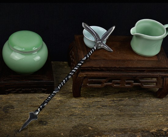 One -in -one Longquan Tea Knife Tea Needle Handmade Two Pu'er Tea Knife Black Tea Ceremony Accessories Guma Tea Kung Kung Tea Kitchen Fit