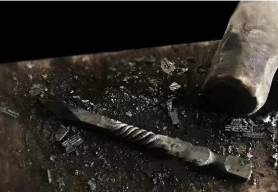 Mini Cold Weapon Integrated Tea Knife Handmade Stainless Steel Pu'er Tea Knife Black Tea Ceremony Accessories Guma Tea Knife Wholesale