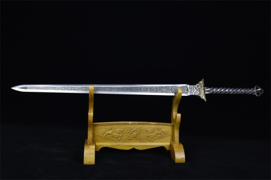 Longquan sword handmade forging all -in -one modern six -faced Tang sword body, sword film film and television long sword crafts