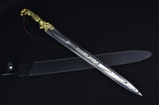 Longquan sword handmade forging integrated sword film film and television anti -collectible blade stainless steel decorative craft