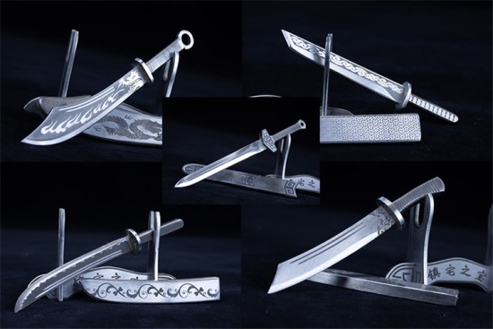 Tea knife eighteen mini blade decoration, play ornament tea needle tool high -end pry tea knife 具
