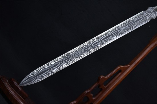 Longquan City Sword Handmade Forging Together Bottom Sword Film Television Han Sword Defense Cold Weapon Long Sword Craft