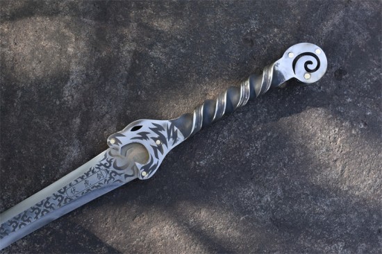Longquan sword handmade forging one -piece six -faced Han sword film sword collectible blade long sword collection artwork