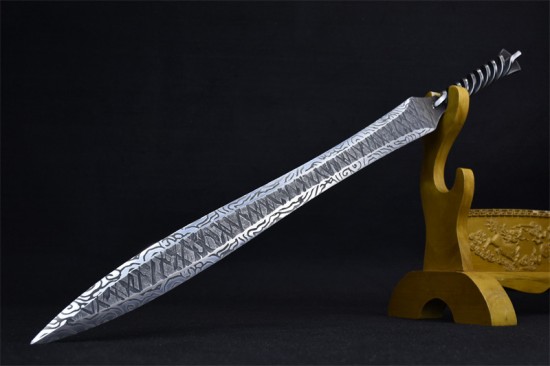 Longquan City Sword Handmade Forging Integrated Steel Sword Film and Television Sword Collection Crafts Six Sword Swords