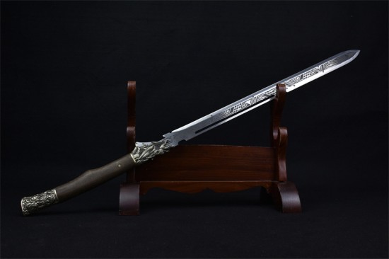 Longquan City Sword Handmade Forging Together Sword Film and Television Long Sword Defense Cold Weapon Tang Sword Crafts