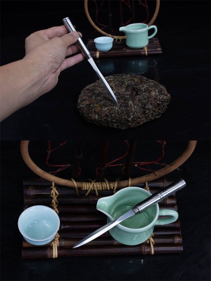 Tea knife and tea needle tea ceremony tool high -end pry tea knife tool eighteen mini blade decorative ornaments