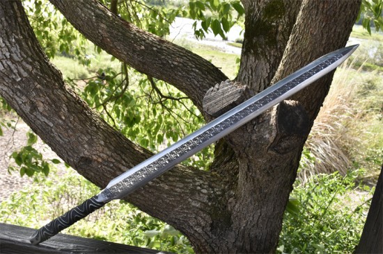 Longquan City Sword Handmade Forging Integrated Six Sides Tang Sword Television Han Sword Cold Weapon Long Sword Craft