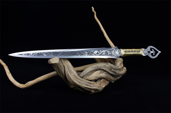 Longquan sword handmade forging modern integrated Han sword body collectible blade film and television sword collection process