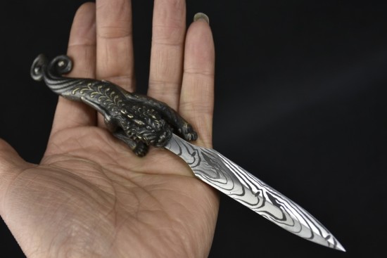 Longquan Pu'er Tea Knife Handmade Copper Black Tea Knife Stainless Steel Tea Kida Tea Cape Cape Cerebage Inherited Traditional Collection