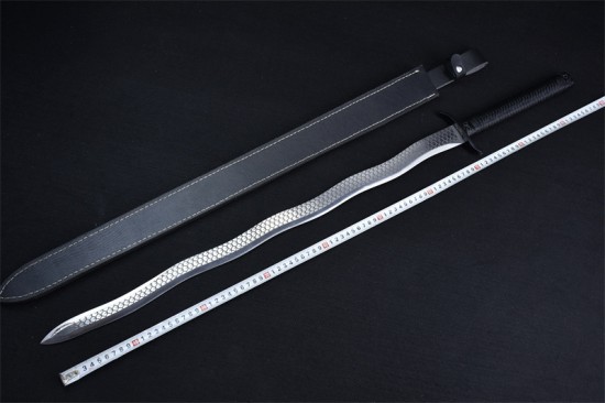 Longquan sword handmade forging all -in -one, sword, bending snake sword film, Tang sword, Tang sword, anti -body collectible blade long sword