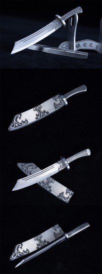 Tea knife eighteen mini blade decoration, play ornament tea needle tool high -end pry tea knife 具