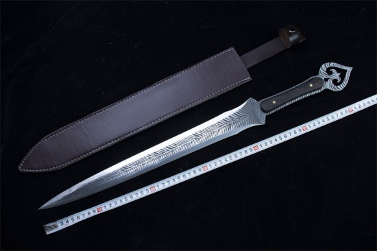Longquan sword handmade forging modern integrated Han sword body collectible blade film and television sword collection process