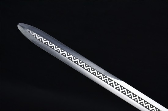 Douyin same Longquan sword handmade forging all -in -one wooden handle six sides Tang sword sword sword sword collectible blade