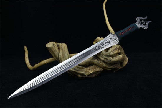 Longquan sword handmade forging modern integrated Han sword body collectible blade film and television sword collection process