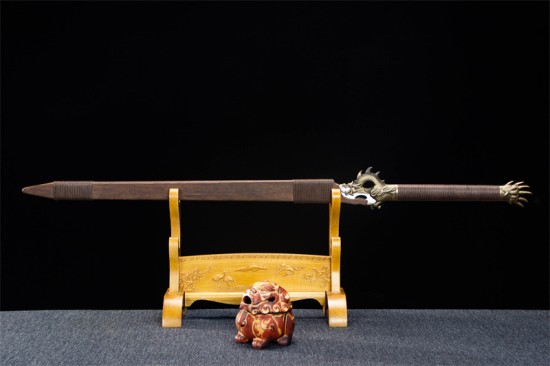 Longquan sword handmade forging six -faced Han sword modern all -in -one collectible blade Changjian Town House craftsmanship sword