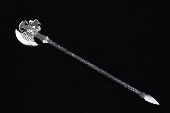 Longquan forging tea knife pure handmade tea needle ax steel Pu'er tea sword accessories accessories black tea collection