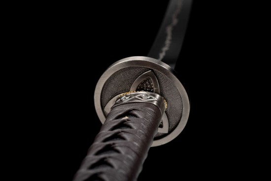 Longquan City Sword and Manganese Steel for Forging Black Back-back long-style Japanese-style imitation sword command knife collectible blade 376-432