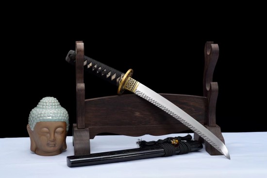 Longquan City Sword Hundred Refined Labor Tattoo Drinks Pure Copper Settles Short Japanese Knife Command 376-432