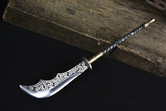 Longquan forging tea knife pure handmade tea needle ax steel Pu'er tea sword accessories accessories black tea collection