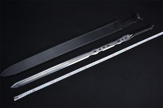 Longquan sword handmade forging stainless steel all -in -one Tang sword film and television sword collectible blade hard sword crafts