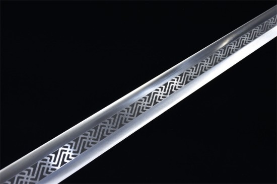 Douyin same Longquan sword handmade forging all -in -one wooden handle six sides Tang sword sword sword sword collectible blade