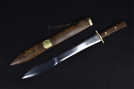 Longquan sword handmade forging high manganese steel all -in -one short sword film television sword sword sword collectible blade craft