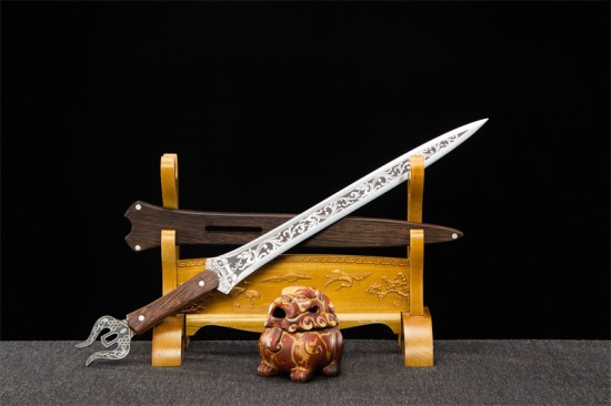 Longquan sword handmade forging all -in -one modern six -faced Han sword collectible blade defense short sword craft sword