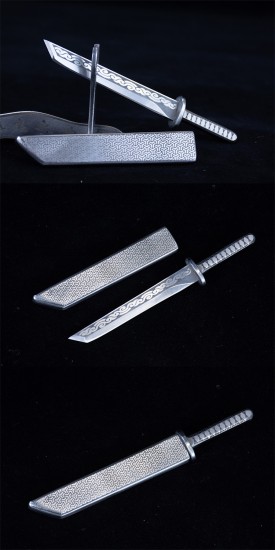 Tea knife eighteen mini blade decoration, play ornament tea needle tool high -end pry tea knife 具