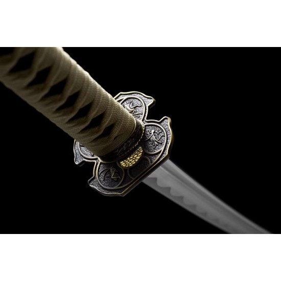 Explosion Recommend Carbon Steel Handmade Handmade Salcidal Together Long Command Sword Cold Weapon 376-432
