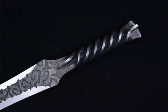Longquan City Sword Handmade Forging Together Short Sword Film Television Han Sword Defense Cold Weapon Sword Craft