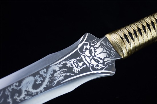Longquan sword handmade forging modern integrated Han sword body collectible blade film and television sword collection process