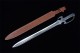 Longquan sword handmade forging all -in -one modern sword film and television chief sword defense collectible blade collection process