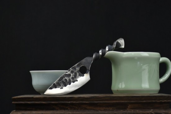 Longquan forging all -in -one Douyin tea knife tea needle Pu'er tea knife black tea ceremony accessories Guma tea knife 功 具 具