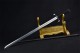 Longquan Sword Handmade Forging Stainless Steel Ring Sword Film and Television Long Sword Cold Weapon Samurai Sword Article